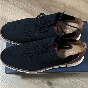 Nautica Men's Black and Brown Loafers